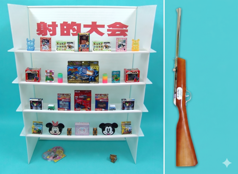 射的銃レンタル（本格コルク式）