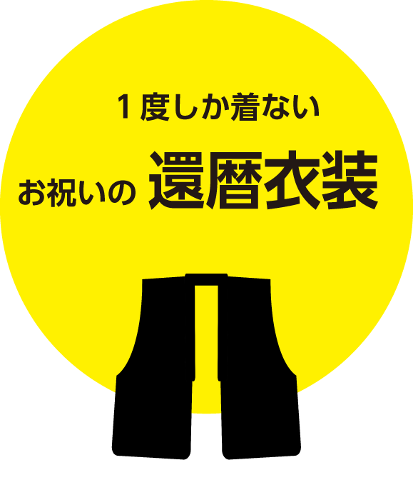 画像：還暦衣装