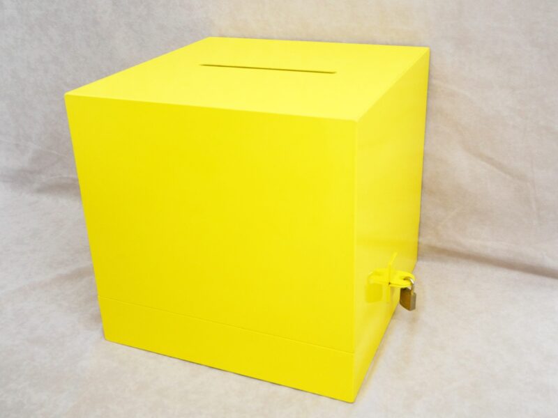 投票箱　黄色（鍵付き）
