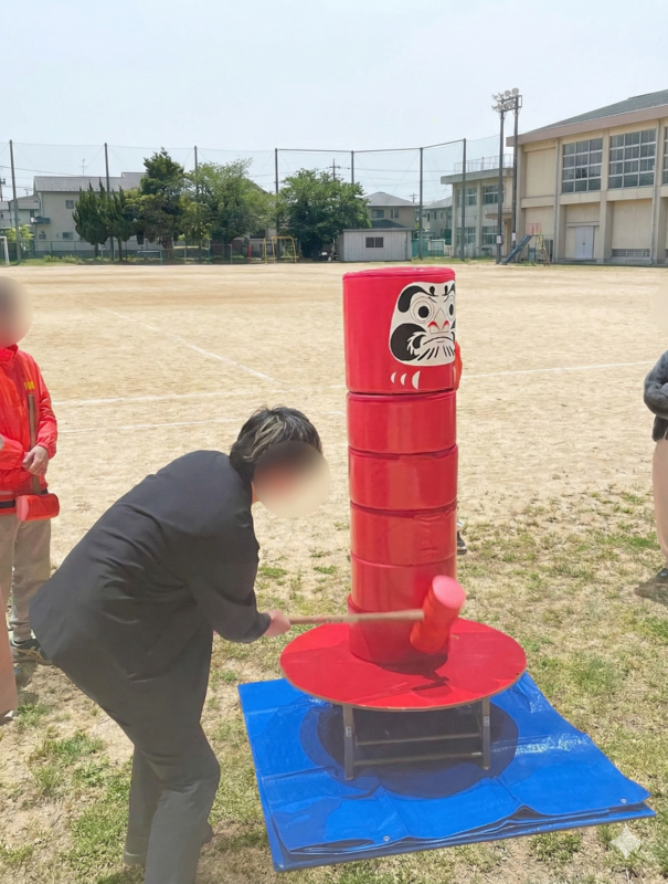 だるま落としレンタル（直径40㎝・台付き）