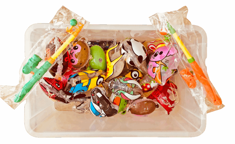 ビニールヨーヨーつり（園児用に最適バザーアイテム、色んな形や種類が手配できます。）